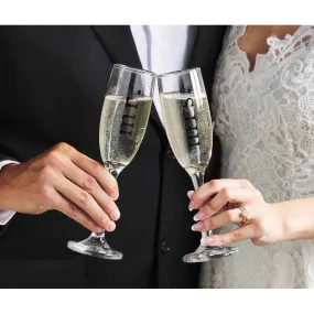 MR. & MRS. CHAMPAGNE FLUTE SET