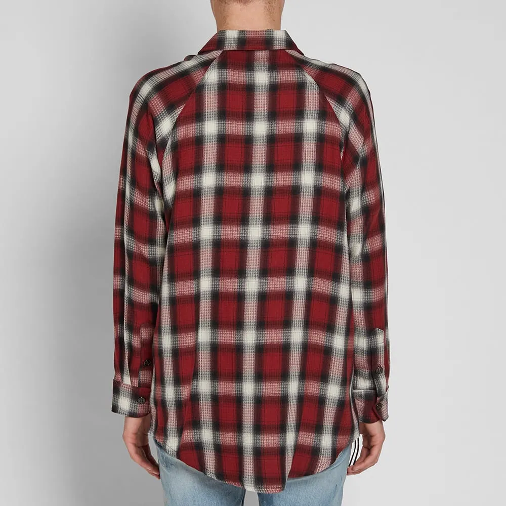 Mr. Completely Raglan Flannel ShirtRed Shadow