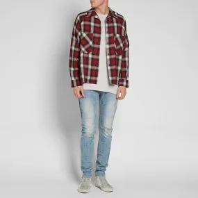 Mr. Completely Raglan Flannel ShirtRed Shadow