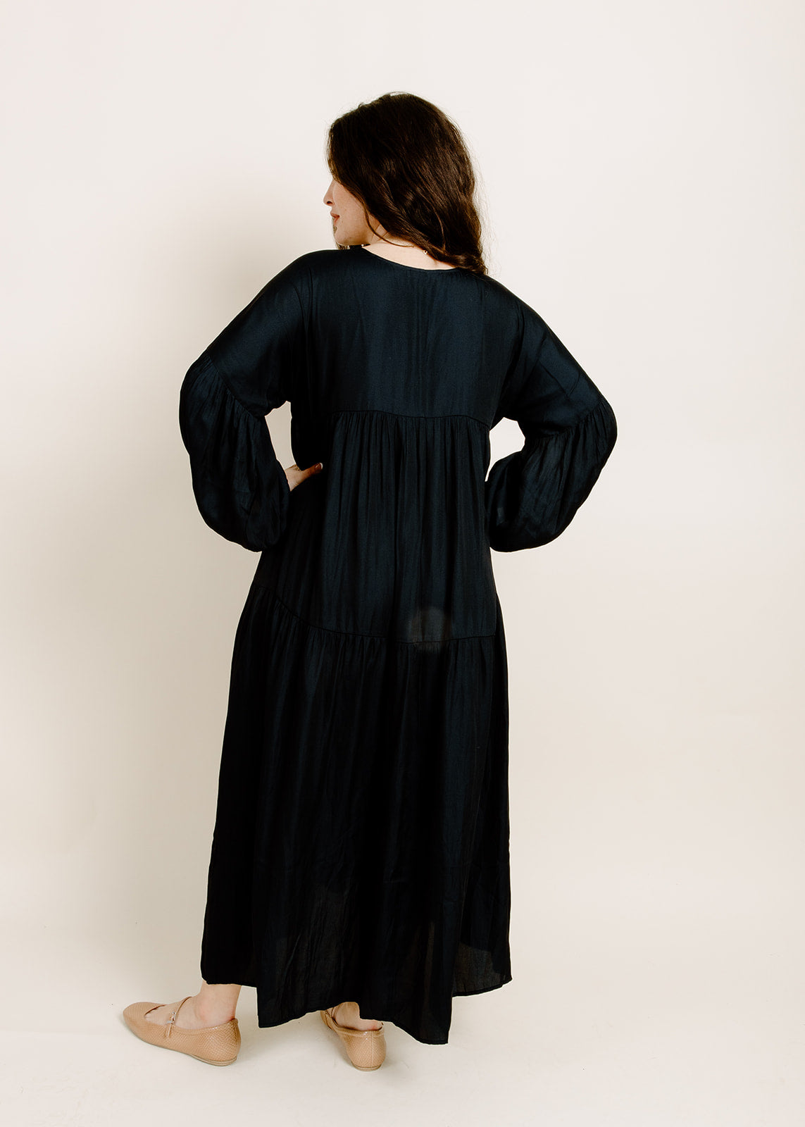 Nadia Midi Dress - Midnight