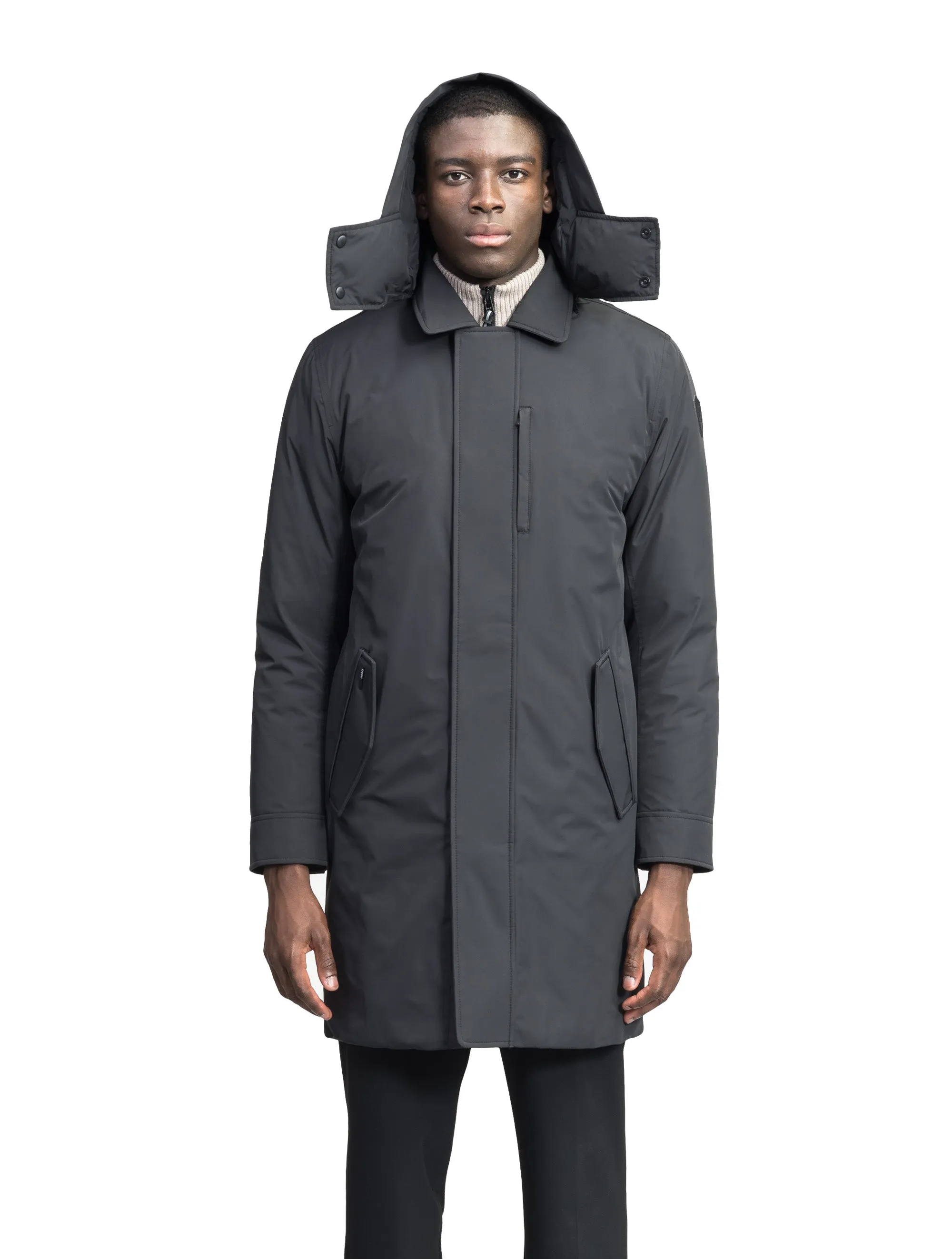 Nord Men's Tailored Trench Coat Black