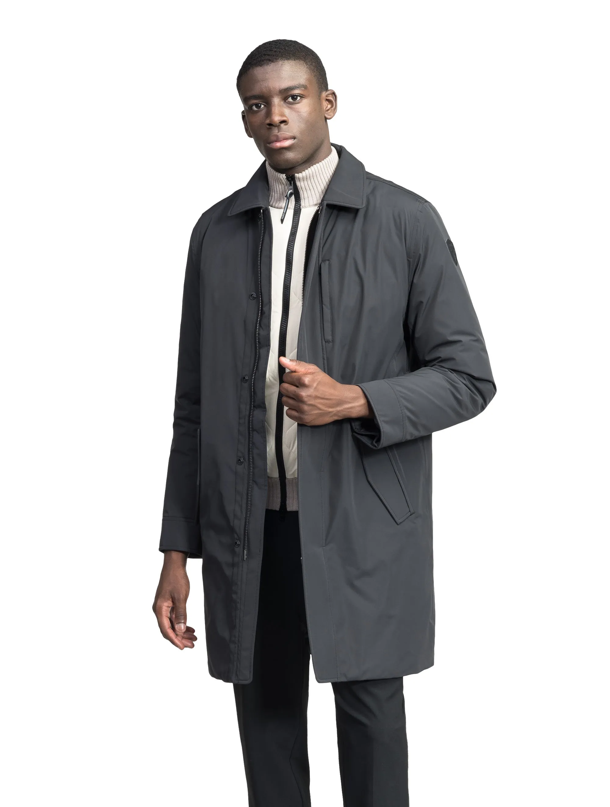 Nord Men's Tailored Trench Coat Black