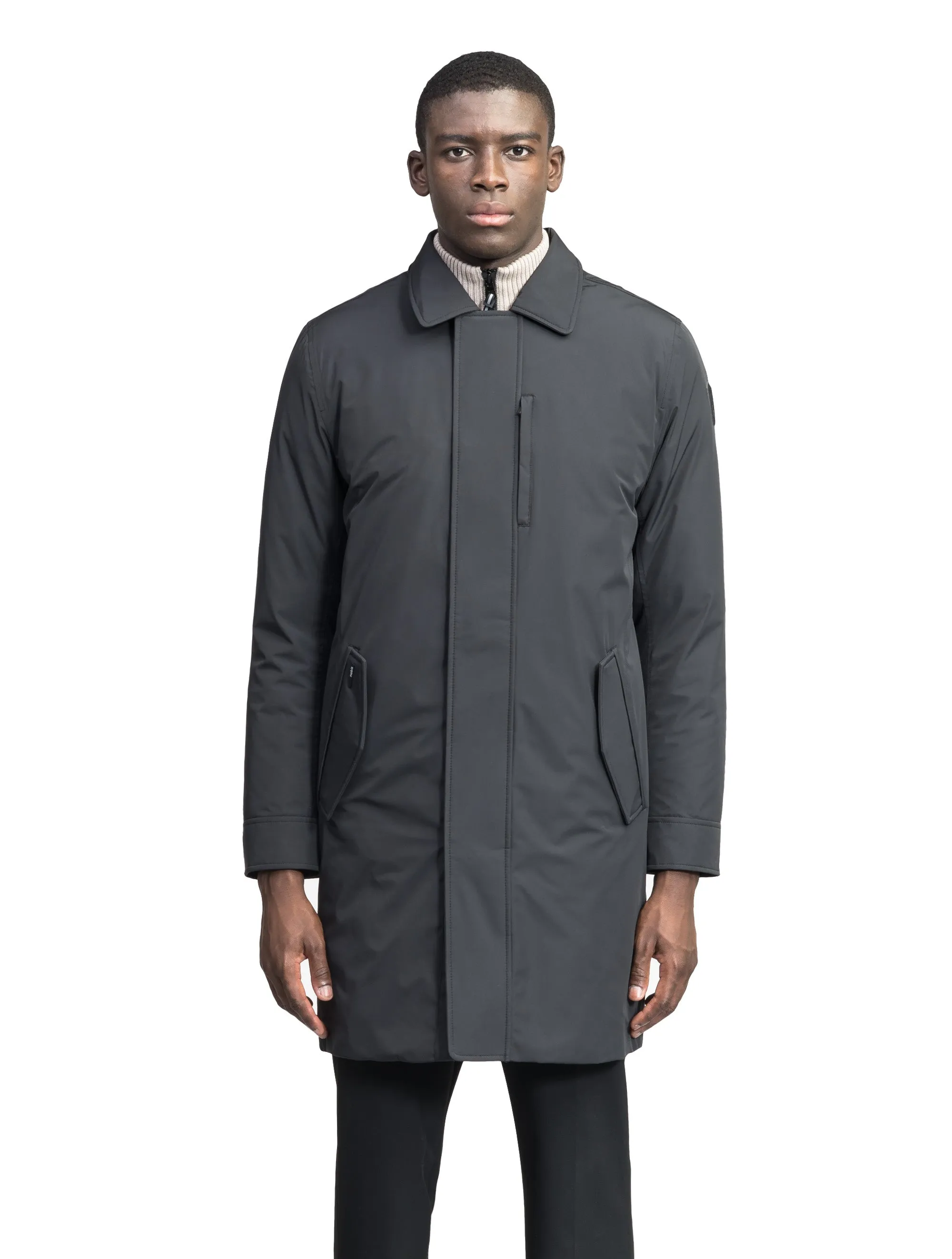 Nord Men's Tailored Trench Coat Black