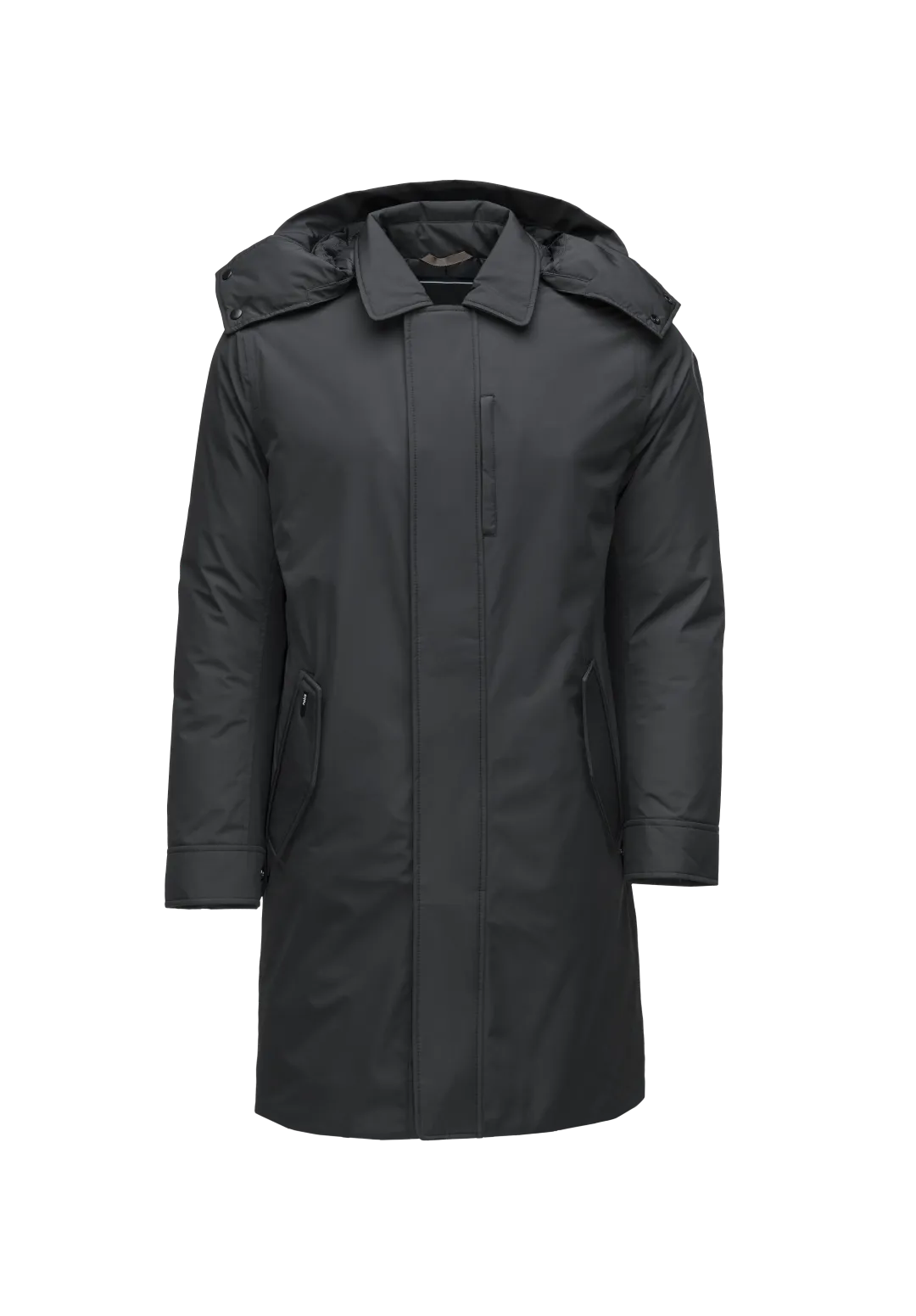 Nord Men's Tailored Trench Coat Black