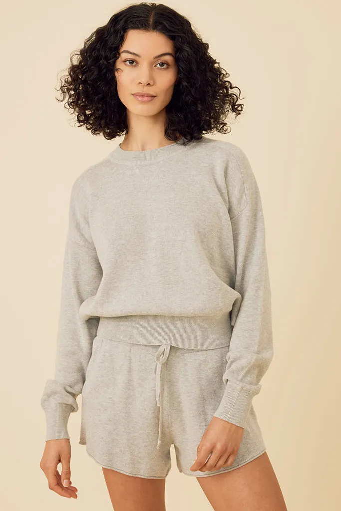 One Grey Day - Warwick Pullover - Heather Grey