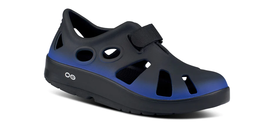 Oofos Unisex Oocandoo Slip On Fisherman Sandals- Royal