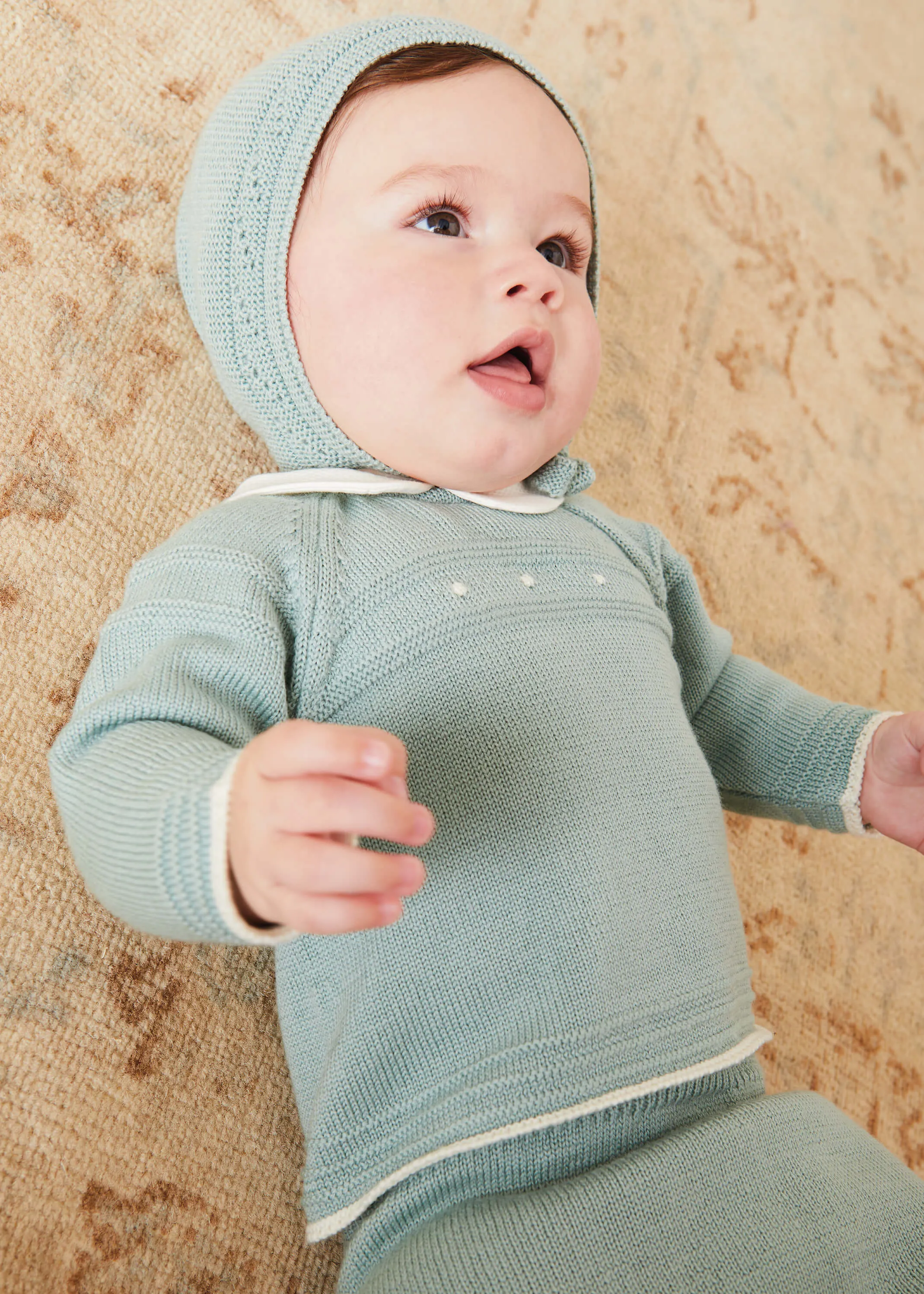 Openwork Bonnet In Green (S-L)