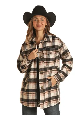 Panhandle Slim Womens Black Plaid Jacket