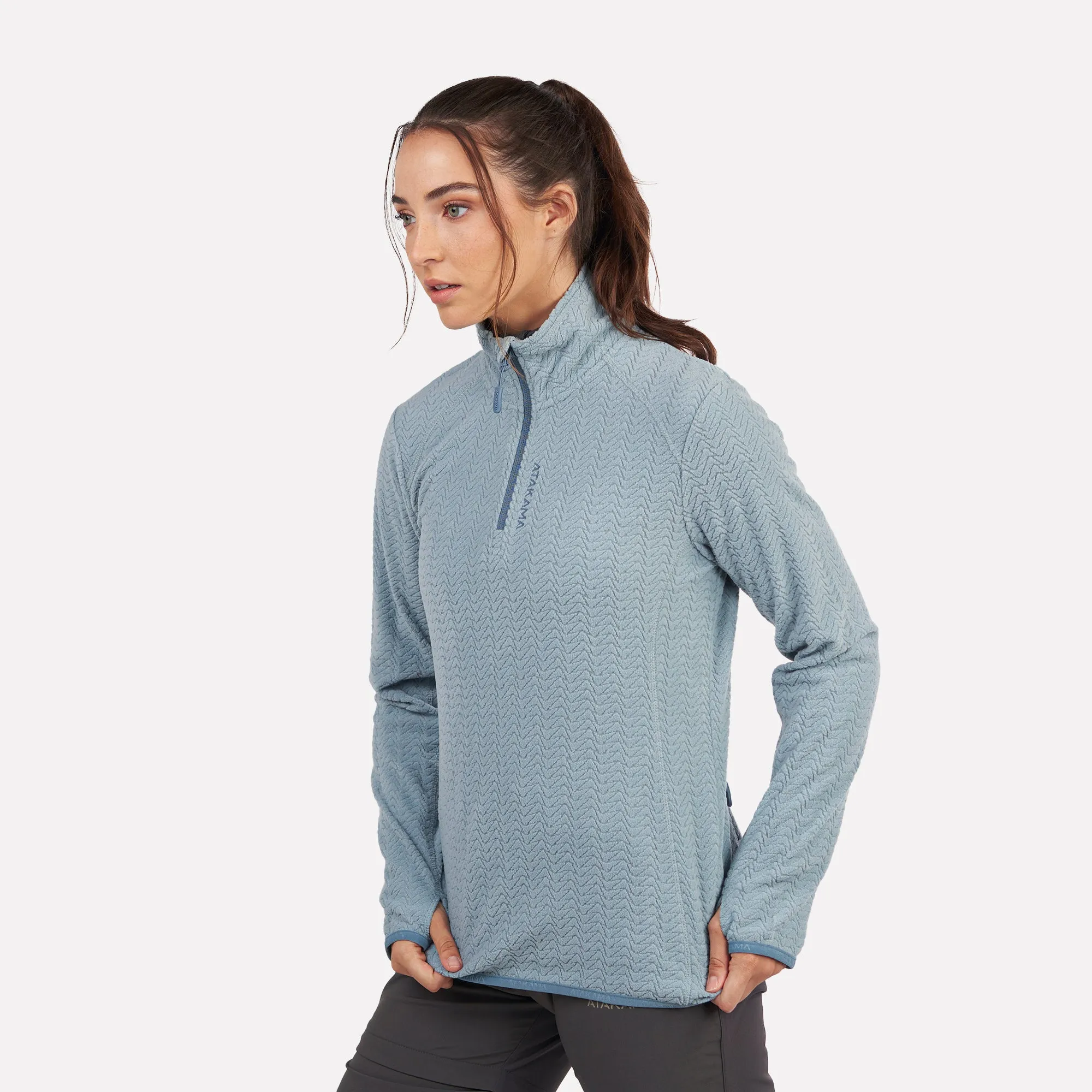 Polar fleece ultraligero 1/4-Zip mujer Volca