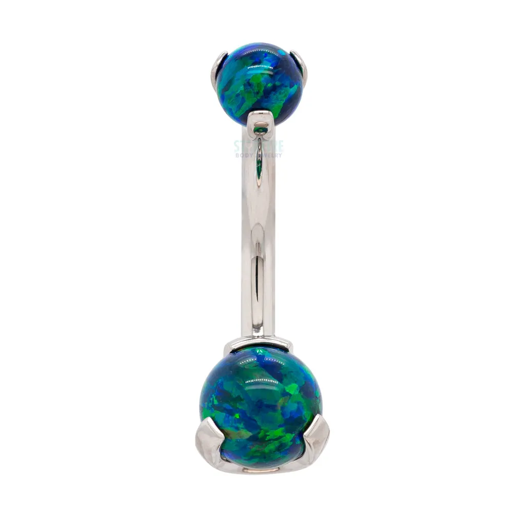 Prong Opal Ball Navel Curve