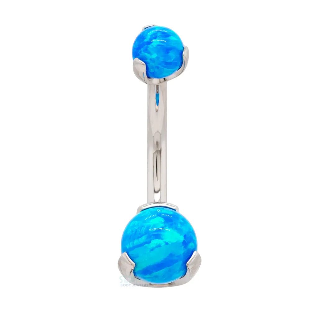 Prong Opal Ball Navel Curve