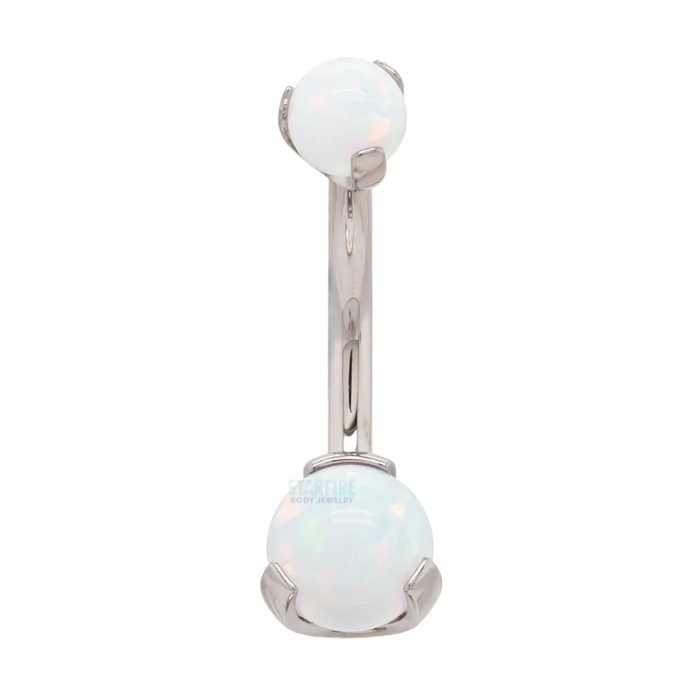 Prong Opal Ball Navel Curve