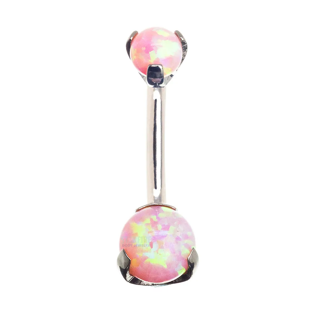 Prong Opal Ball Navel Curve