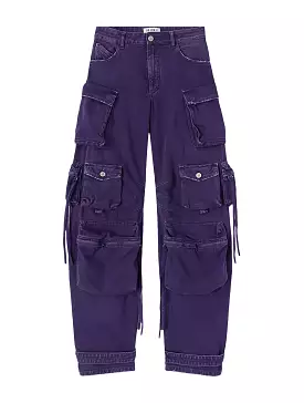 PURPLE ``FERN`` LONG PANTS