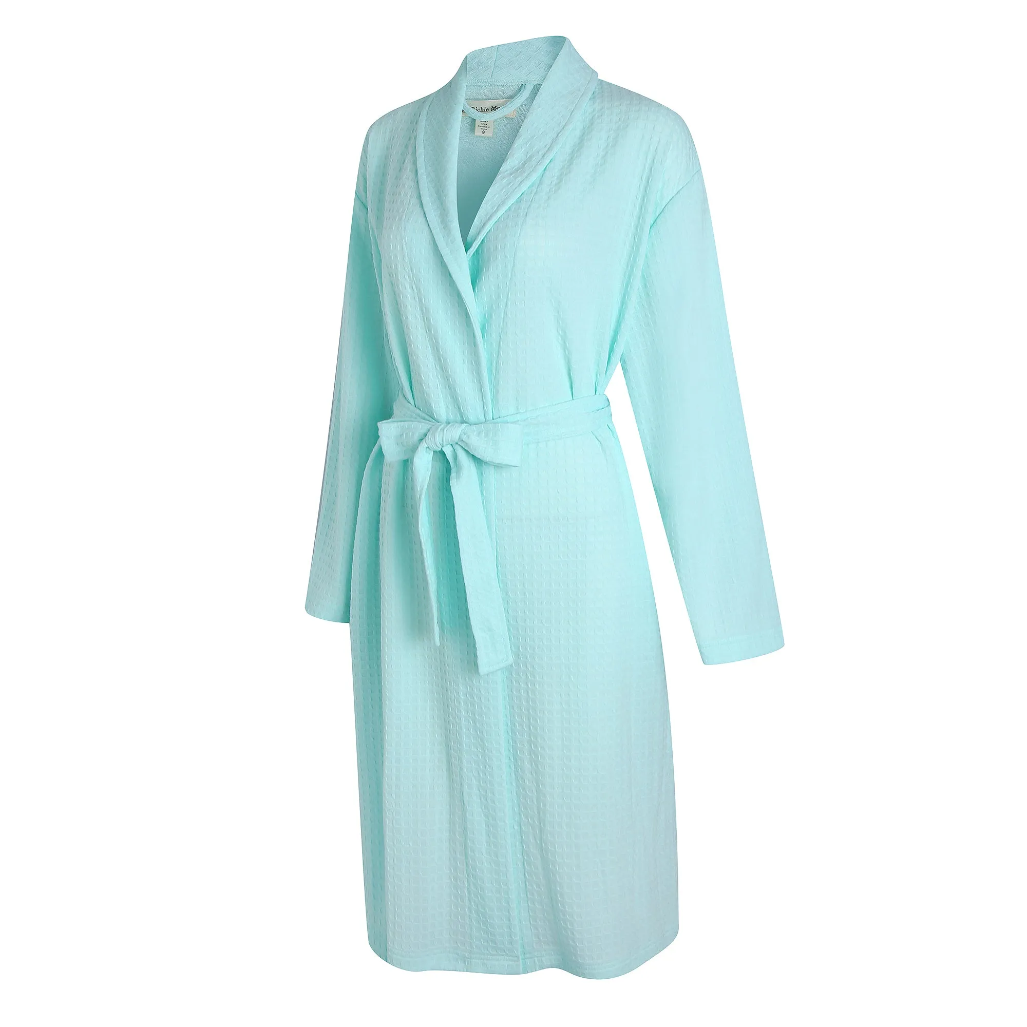 RH Women Robe Long Knit Bathrobe Soft Sleepwear Ladies Loungewear S-3XL RHW4009