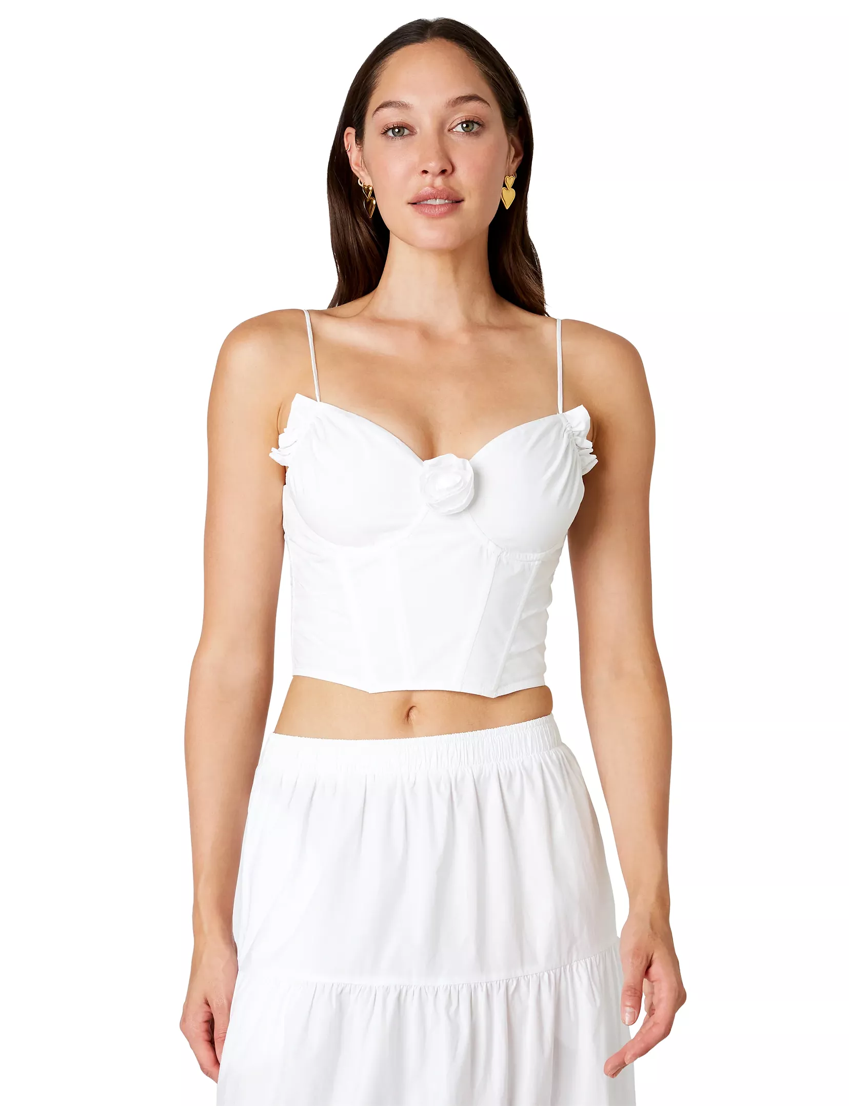 Rue Corset Top, White