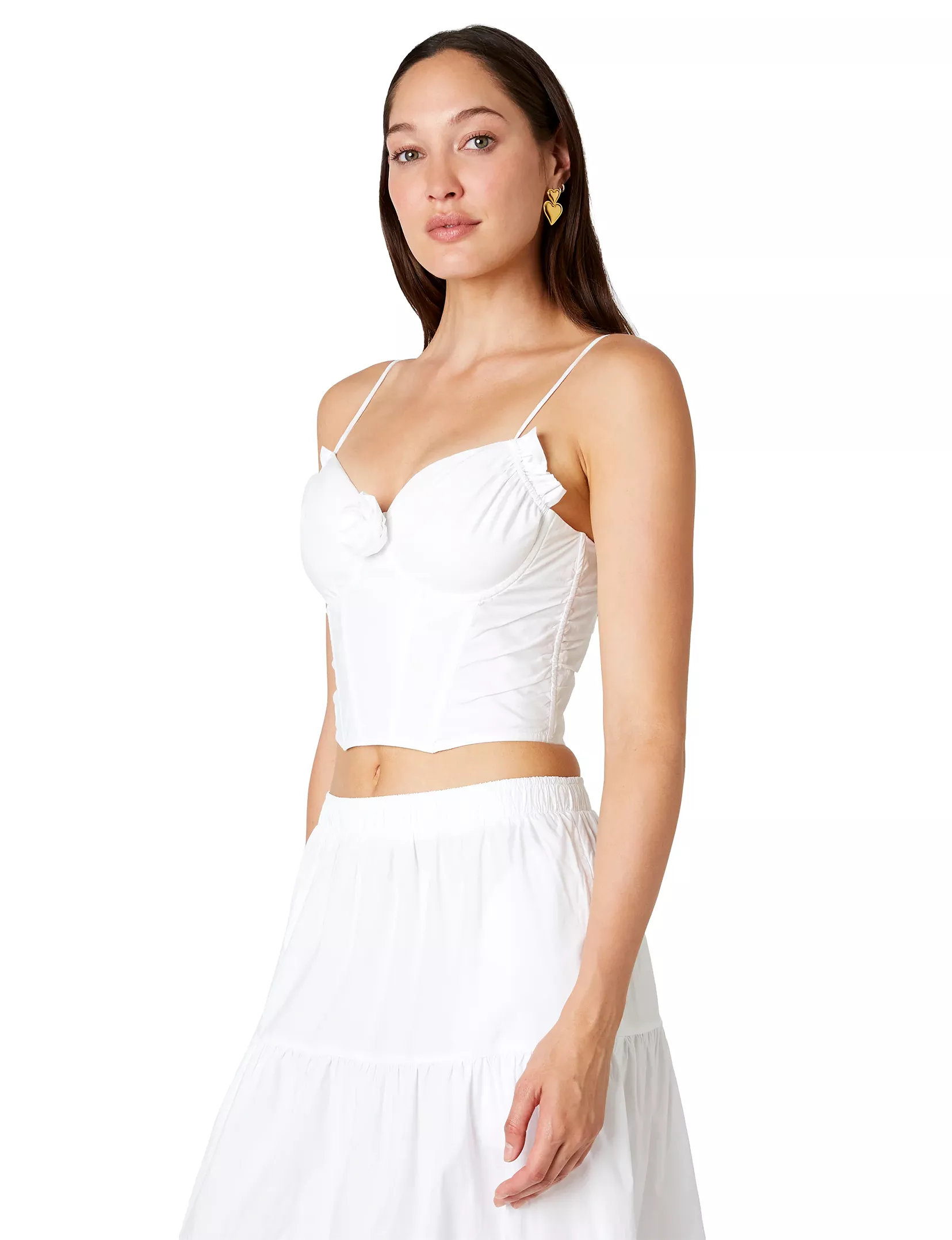 Rue Corset Top, White