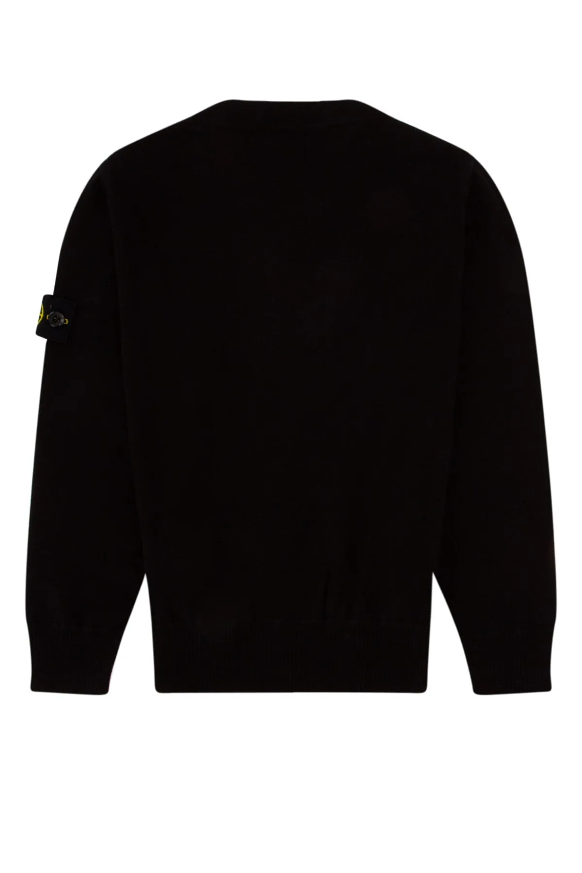 Stone Island Junior Logo Patch Long Sleeved Crewneck Sweatshirt