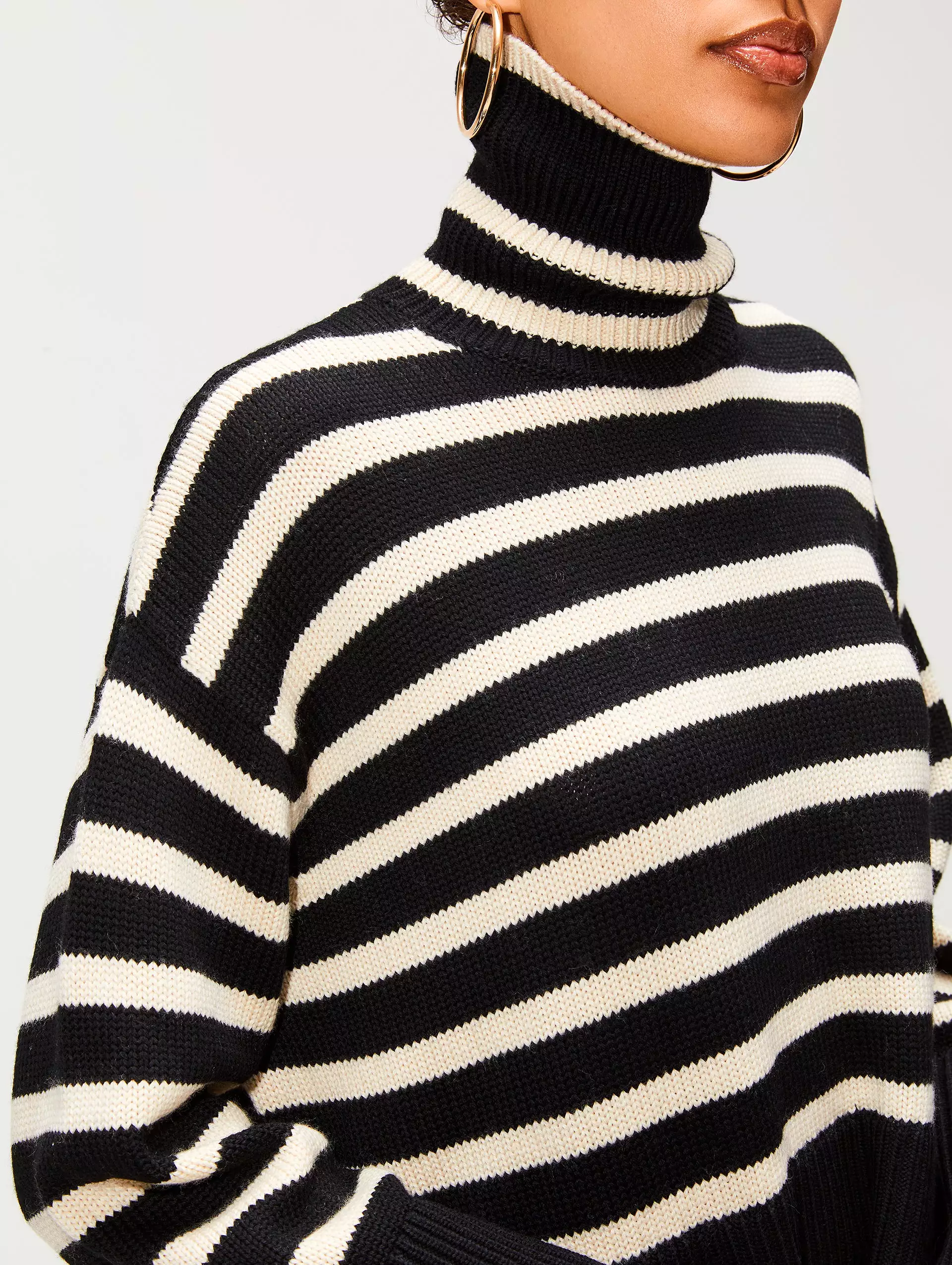 Striped Turtleneck