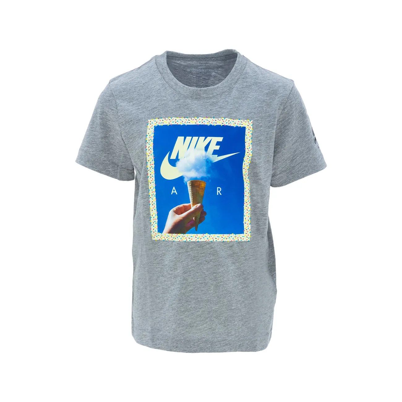 T-SHIRT GIROCOLLO CON STAMPA ICE CREAM Bambino Carbon Heather