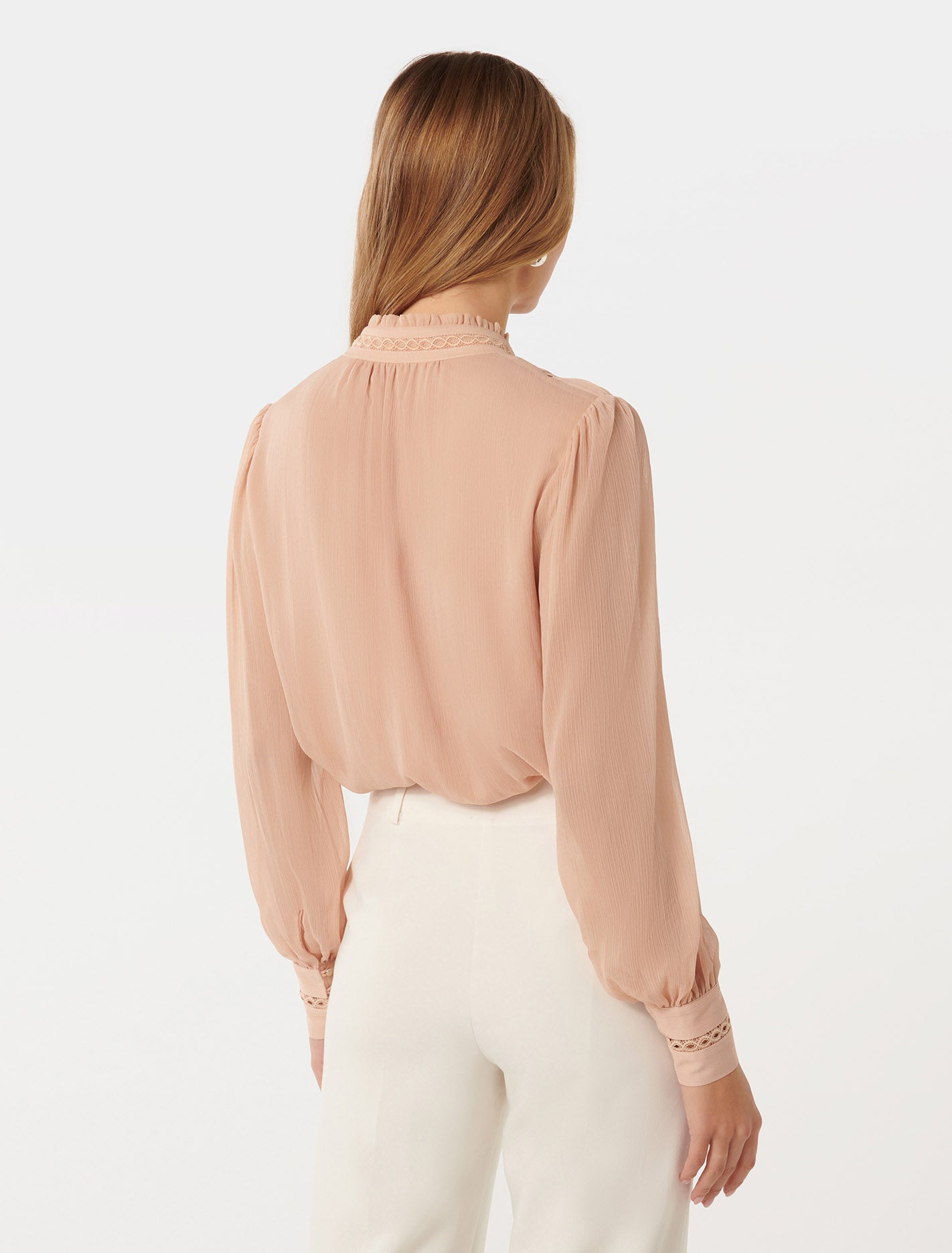 Taffy Trim Insert Blouse