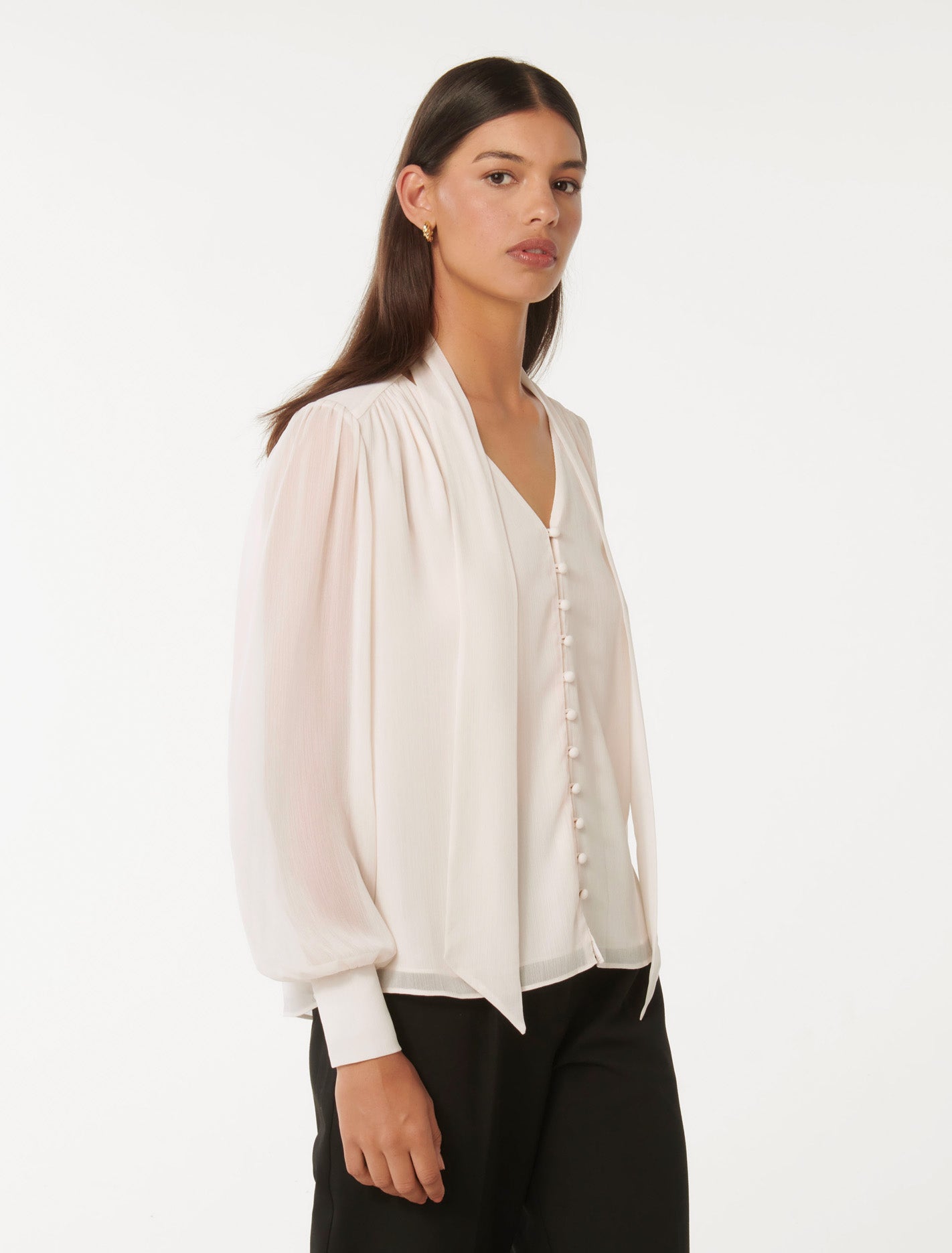 Teresa Neck Tie Blouse