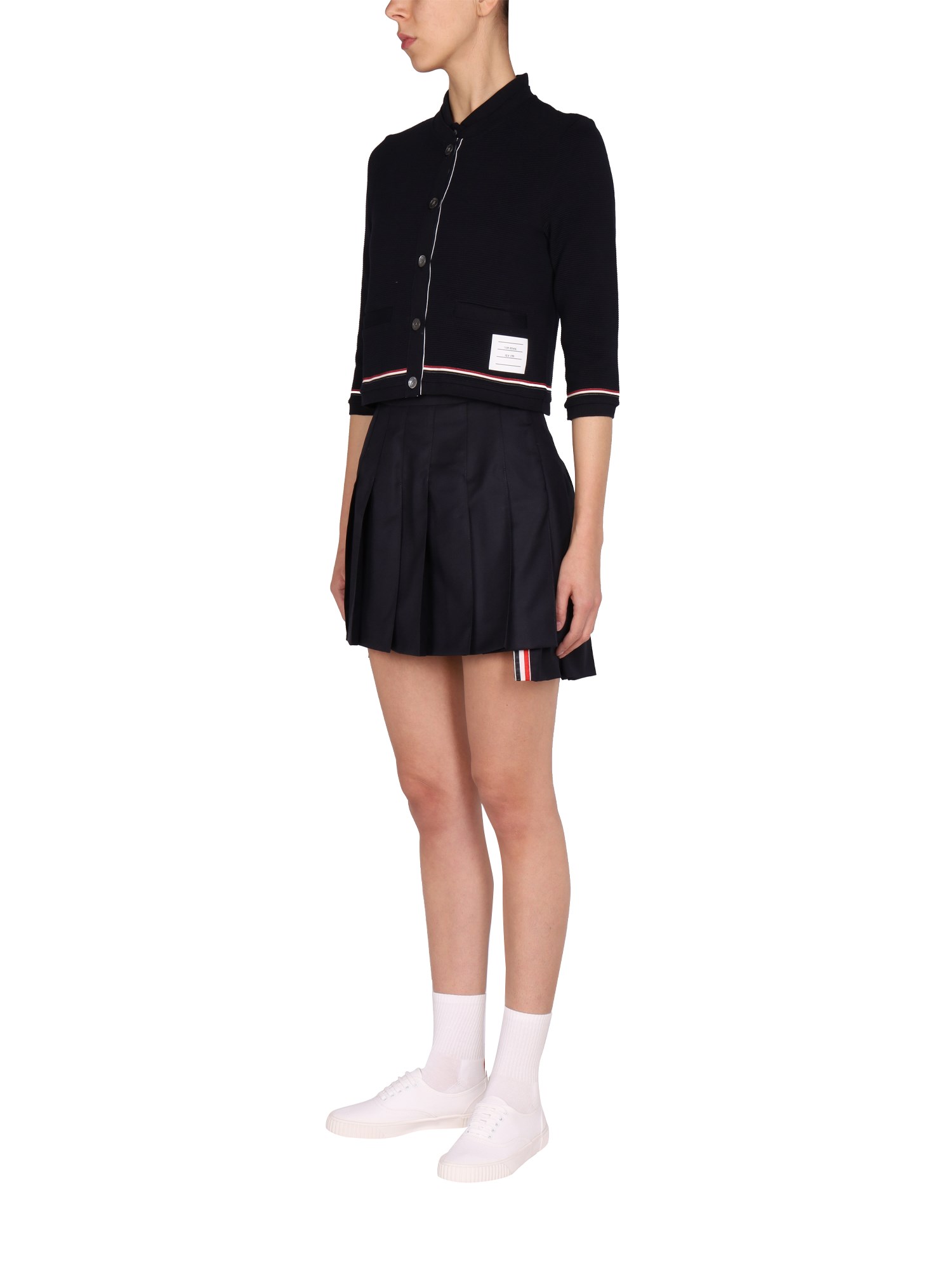 THOM BROWNE    WOOL PLEATED SKIRT