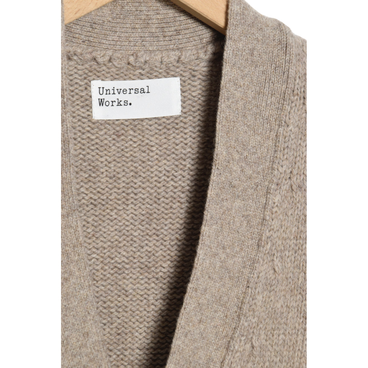 Universal Works Langdale Cardigan 29476 Eco Wool oatmeal