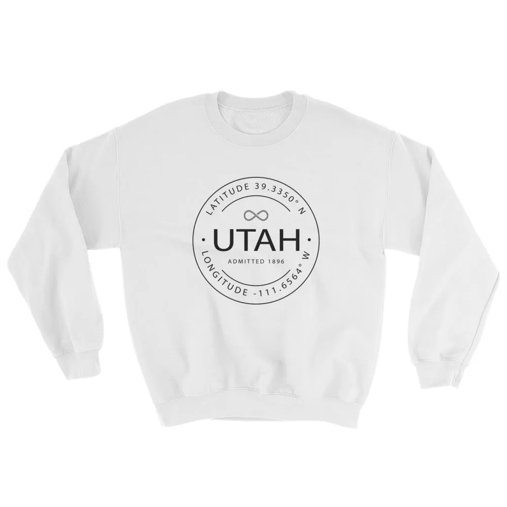 Utah - Crewneck Sweatshirt - Latitude & Longitude