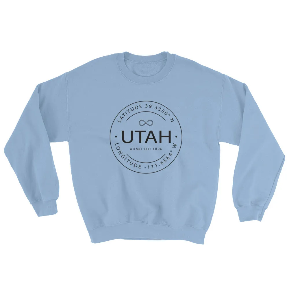 Utah - Crewneck Sweatshirt - Latitude & Longitude