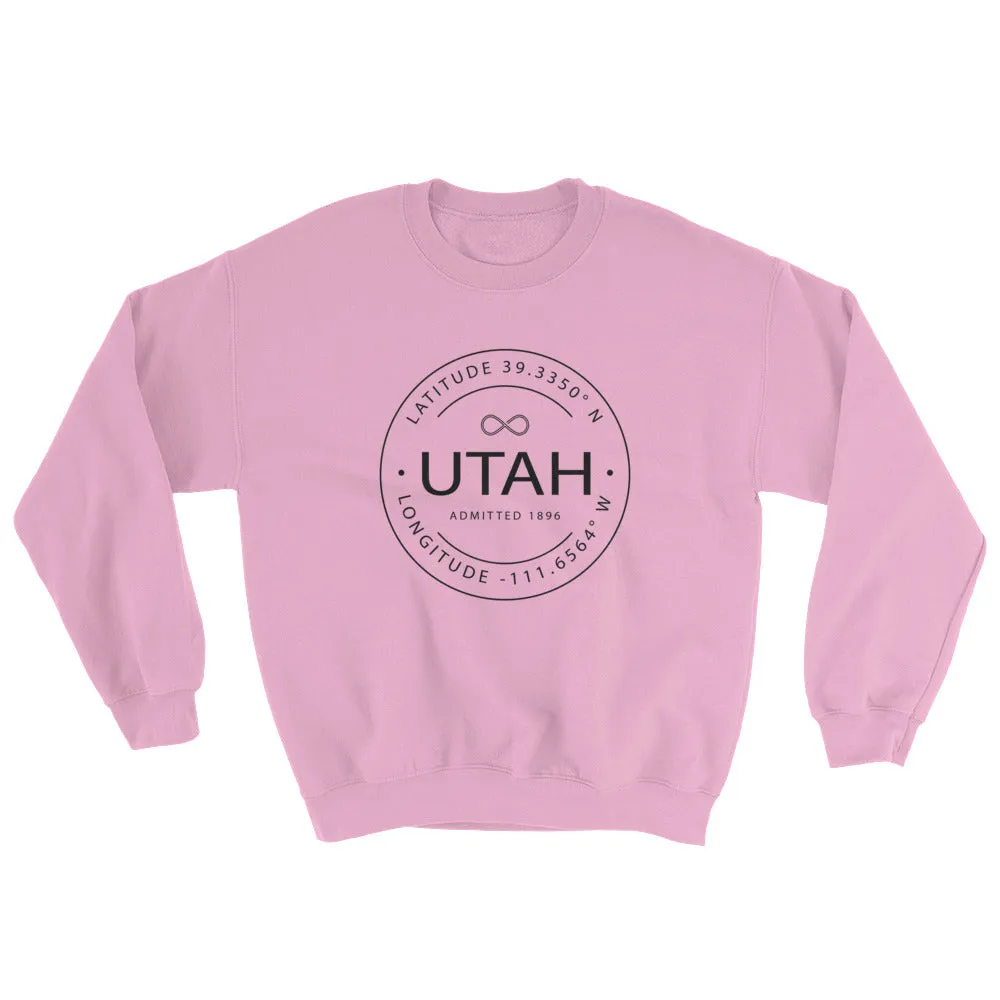 Utah - Crewneck Sweatshirt - Latitude & Longitude