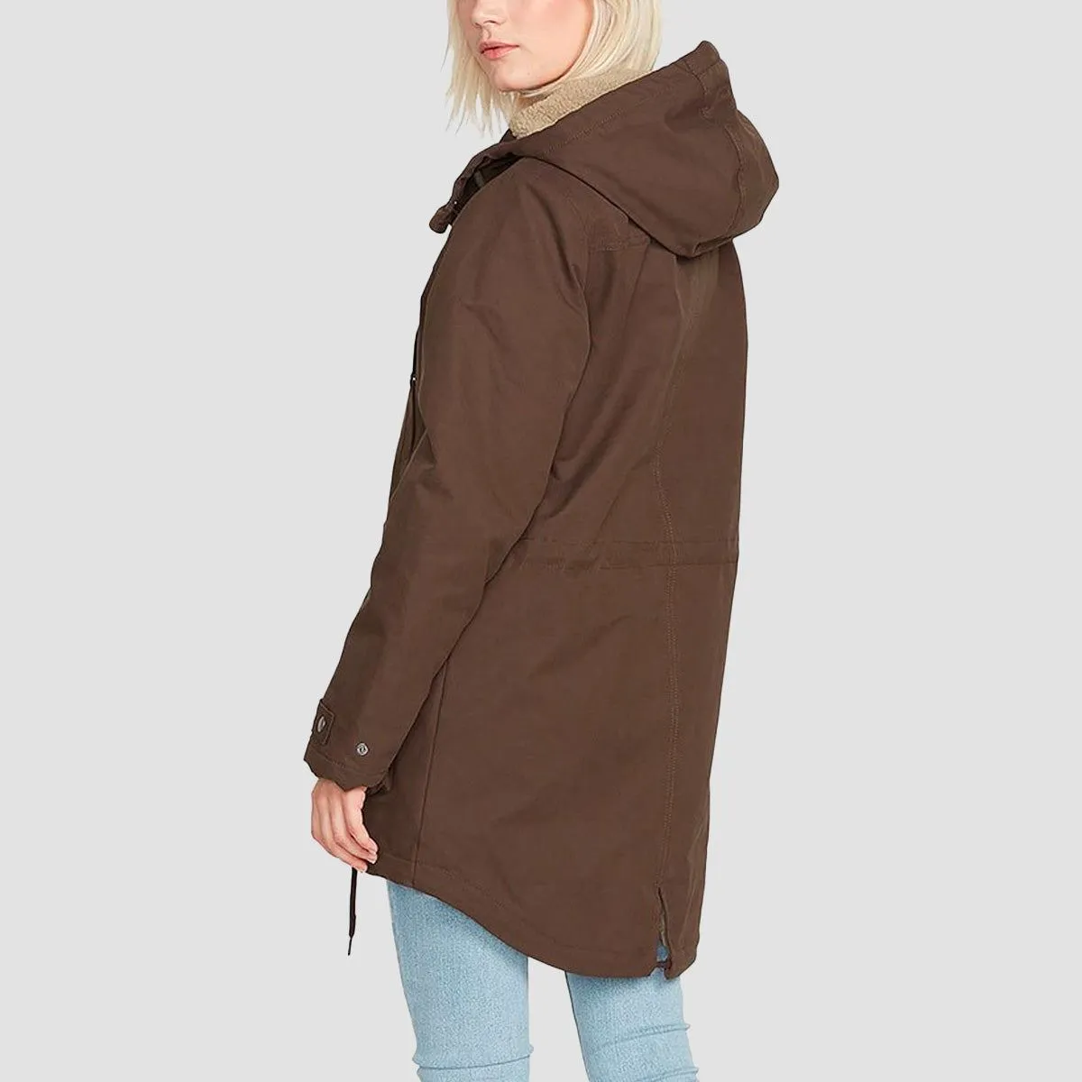 Volcom Walk On By 5K Parka Jacket Espresso - Womens