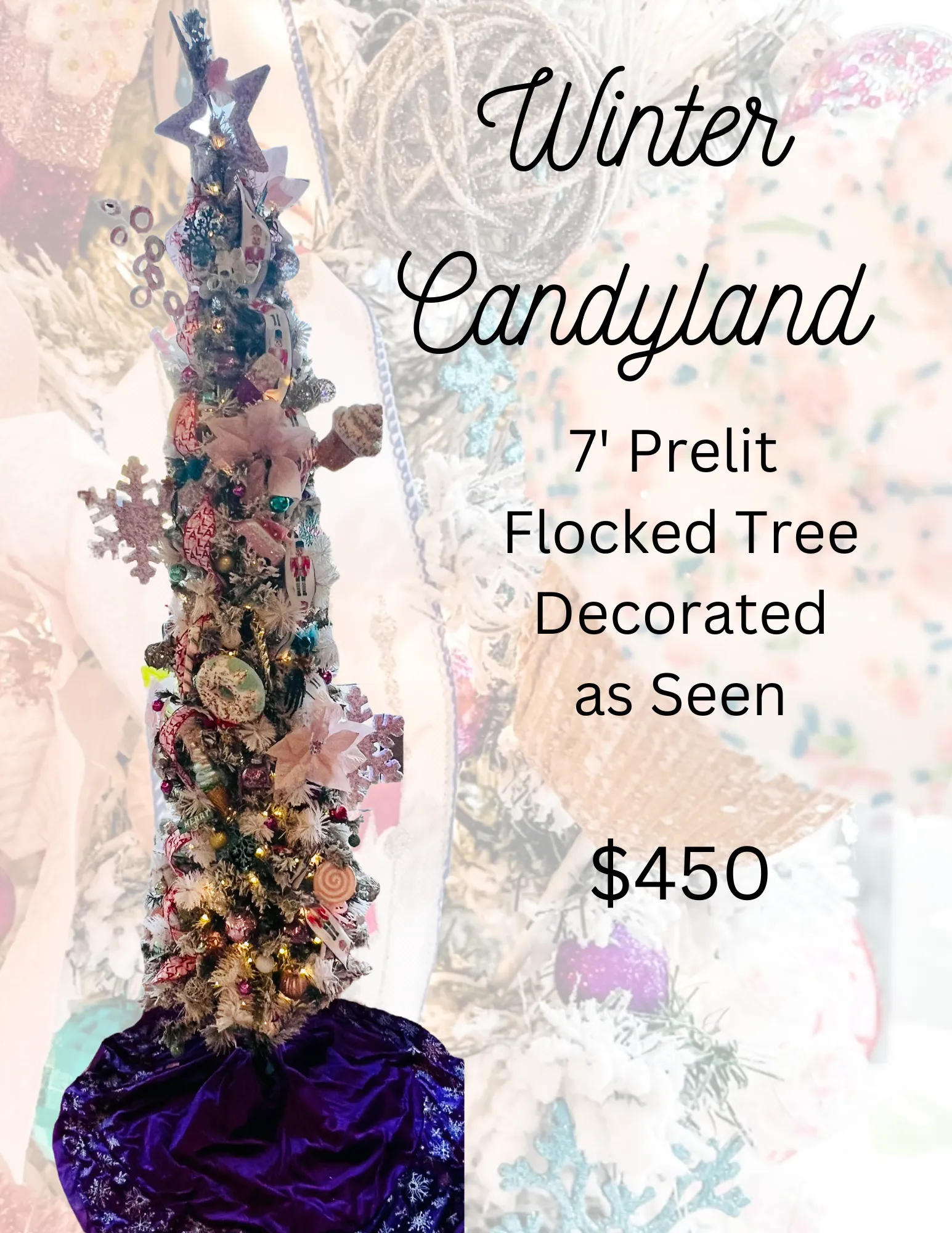 Winter Candyland Decorated Tree