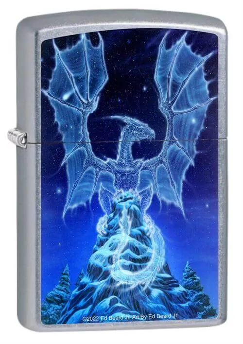 Winter Spirit Dragon Zippo Lighter