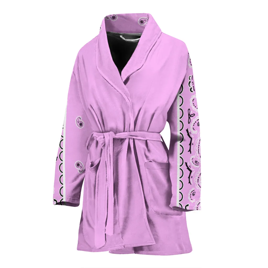 Women's Pink Bandana Bathrobe