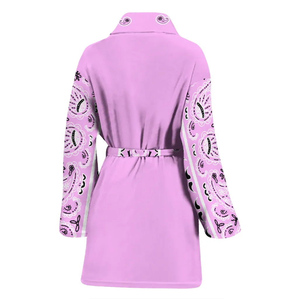 Women's Pink Bandana Bathrobe