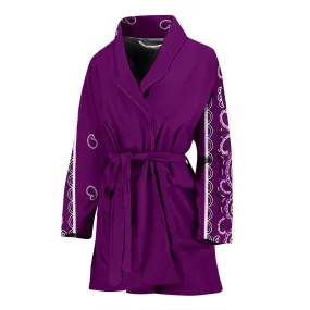 Women's Wild Plum Bandana Bathrobe