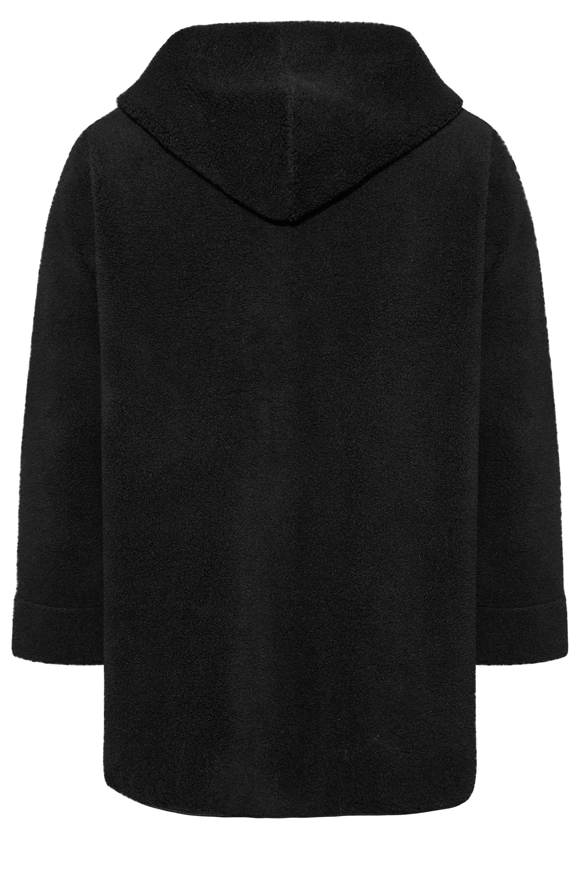 YOURS Curve Black Teddy Hooded Jacket