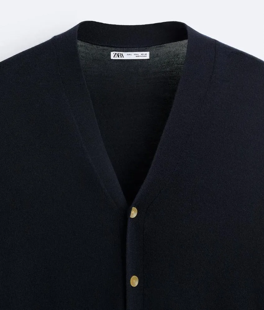 ZARA  |Wool Plain Cardigans